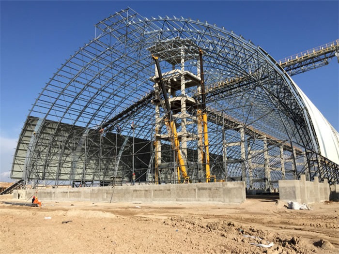 霸州煤机油桶翘工程网架